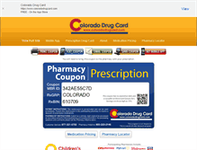 Tablet Screenshot of coloradodrugcard.com
